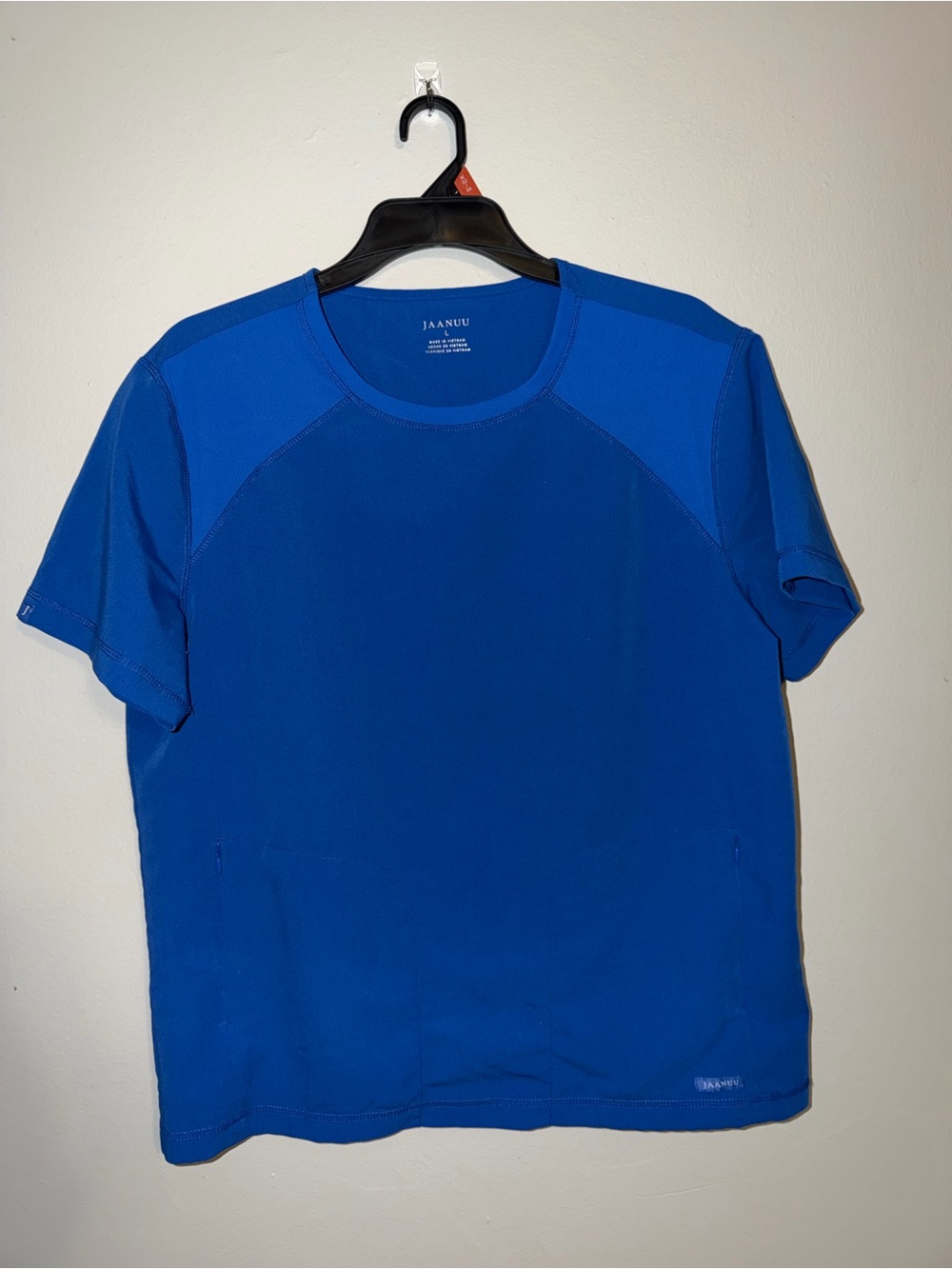 Jaanuu Men's Scrub Top in Royal Blue